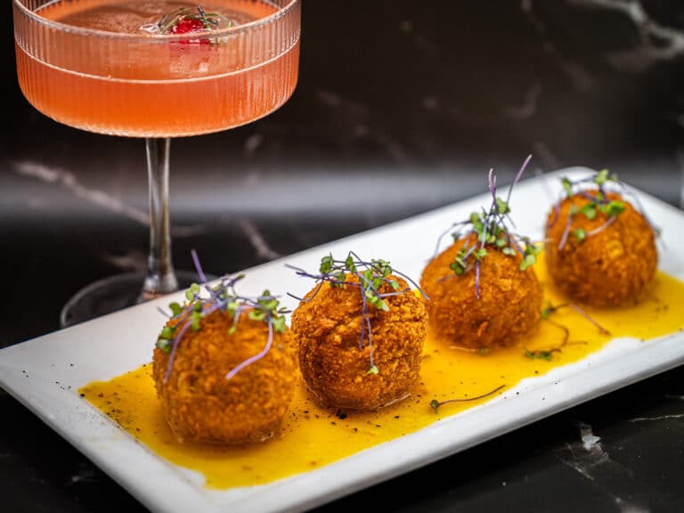 Namaka Restaurant N Bar cocktail and appetizer